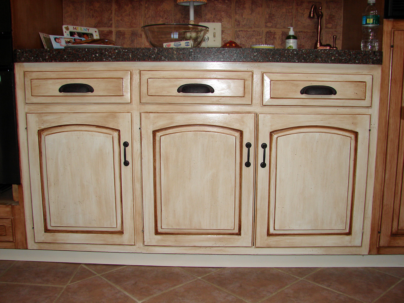 how do you paint kitchen cabinets on Kitchen Hand Scraped Hickory Provided By D Angelos Paint Color